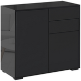 Black gloss side cabinet