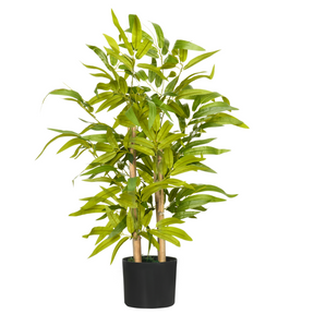 HOMCOM 60cm potted artificial bamboo plant