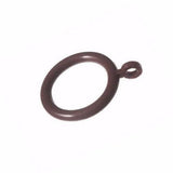 Dark Wood Curtain Pole Rings – Pack of 6 Rings for Curtain Poles