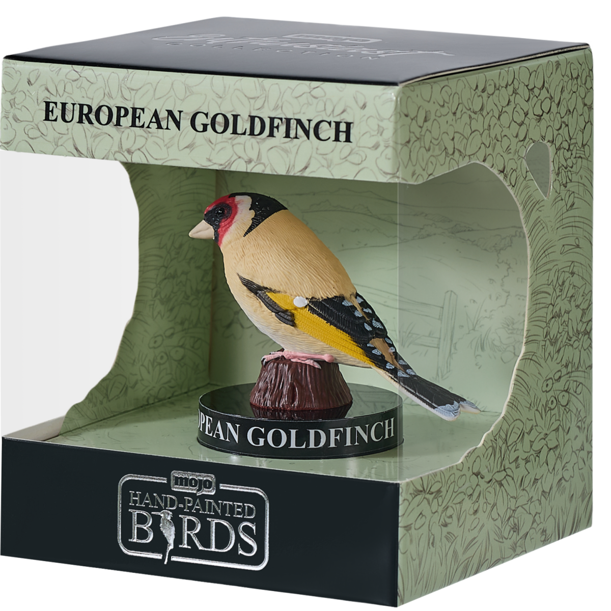 Mojo European Goldfinch Figurine – Hand-Painted Bird Model, Enthusiast Collection