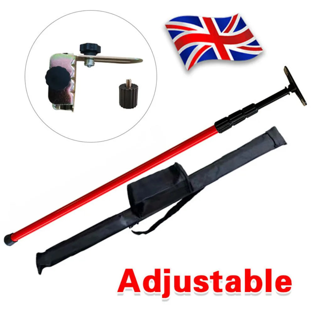 2.8m Telescopic Laser Level Pole with Mounting Bracket and Storage Bag – Support for Rotary Lasers