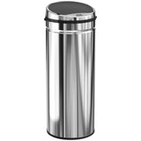 HOMCOM 50L Stainless Steel Sensor Bin with Soft-Close Lid – Touch-Free Automatic Kitchen Bin, Silver Tone