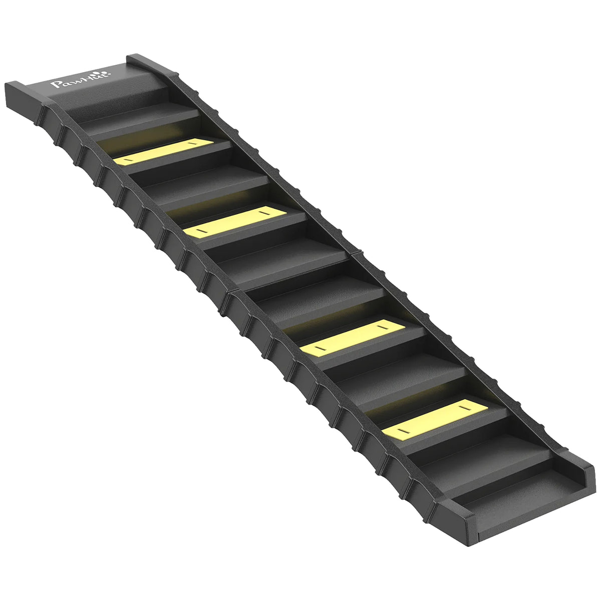 PawHut Folding Dog Car Ramp with 10 Anti-Slip Steps, 154cm – Pet Stairs for Cars, Trucks & High Beds, Black
