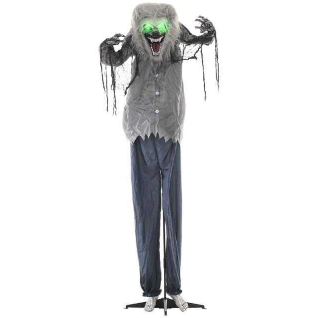 HOMCOM Halloween skeleton werewolf animatronic
