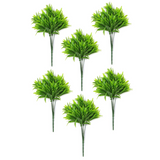 Leaf Fire Resistant Artificial Mini Leaf Foliage Stems, Pack of 6 – Bare Stem, 30cm