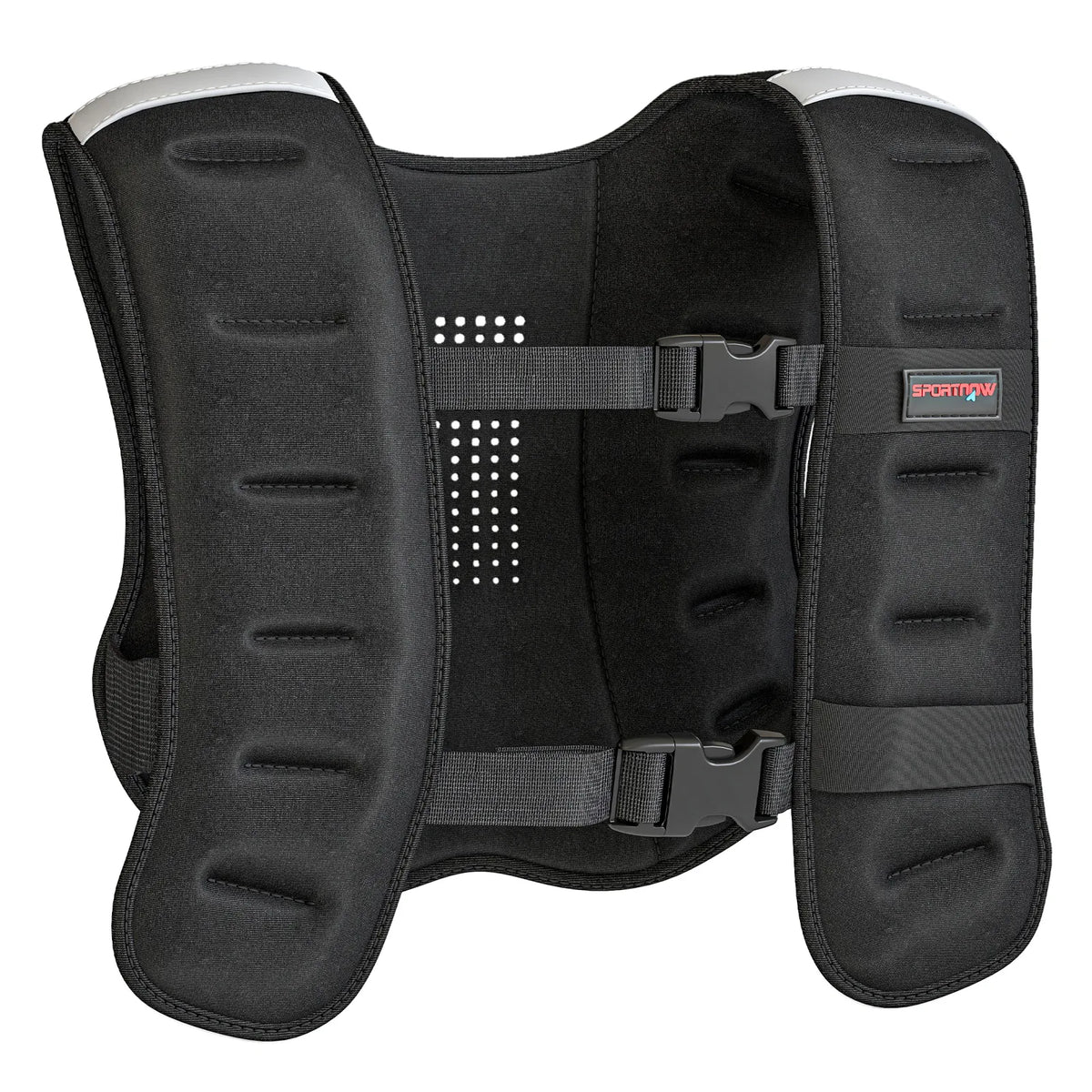 SPORTNOW 8kg Weighted Vest with Adjustable Straps and Reflective Strips – Neoprene Running Vest, Black