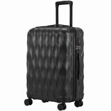HOMCOM 2-Piece Hard Shell Luggage Set with TSA Lock and Spinner Wheels – 12/20 Inch Suitcases, Black