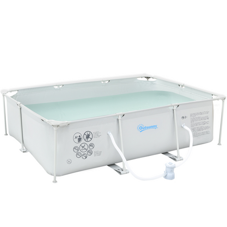 Outsunny grey steel frame pool