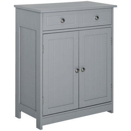 Grey bathroom floor cabinet