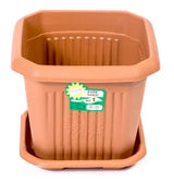 Square Flower Plant Pot Set Number 1 – Practical Garden Planters for Patios and Gardens