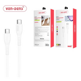 Ven-Dens USB-C to USB-C Cable, 1m – Fast Charging & Data Transfer Lead for Phones & Tablets, VD-DCD06-1M