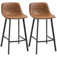 Brown industrial bar stools