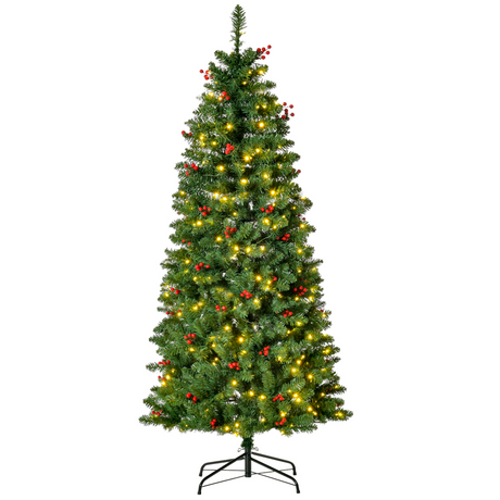 5ft pre-lit white pencil Christmas tree