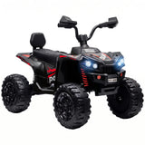 AIYAPLAY 24V 2 Seater Electric Quad Bike for Kids with Soft Start, LED Lights and Music – Ages 3–8, Black