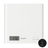 Salter Arc Electronic Kitchen Scale 3kg with Add & Weigh Function – Slim LCD Food Scale, White