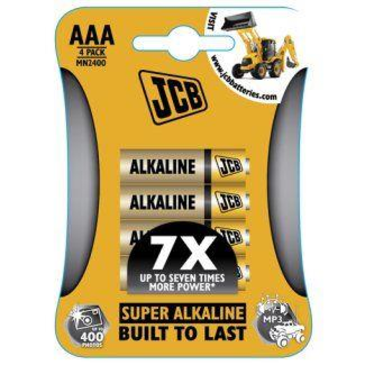 JCB LR03 Alkaline AAA Batteries, Pack of 4 – 1.5V Everyday Power