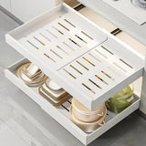 Extendable Pull Out Cabinet Organiser with Silent Slide Rails – No-Drill Kitchen Slide Out Storage Shelf