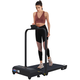 HOMCOM 2.5HP Folding Treadmill Walking Pad with Remote Control, 1-10km/h – Home Running Machine, Black