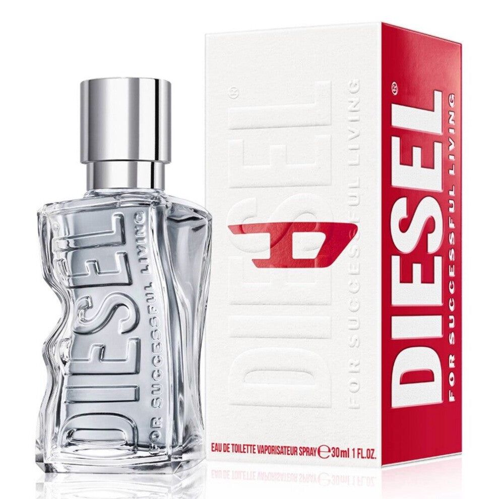 Diesel D Eau de Toilette Spray 30ml – Fresh & Citrus, Woody Fragrance for Men