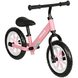 AIYAPLAY 11.2" Toddler Balance Bike with Light-Up Wheels, Adjustable Seat & Handlebar, 360° Steering – Ages 2-5, Pink