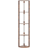 HOMCOM 4-Tier Corner Floor Lamp