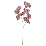 Artificial Purple Leaf Foliage Stem, 85cm Wired Stem – Realistic Floral Display Greenery