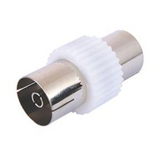 Electrovision White Coaxial Female Socket to Socket Coupler F350AB – Join TV Aerial Leads
