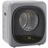 HOMCOM 4kg Vented Compact Tumble Dryer with 5 Drying Modes and Touch Display – 800W Dryer, Silver
