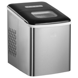 HOMCOM Portable Countertop Ice Maker with 9 Bullet-Shaped Cubes per Cycle – No Plumbing Required, Black