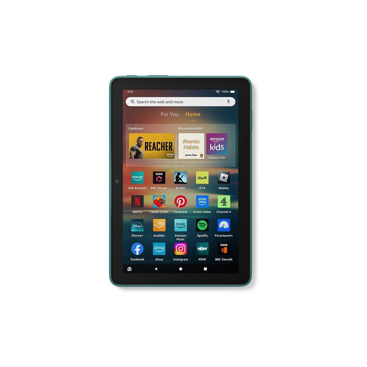 Amazon Fire HD 8 tablet in Emerald