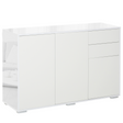 White gloss side cabinet