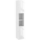 kleankin high gloss bathroom floor cabinet