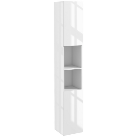 kleankin high gloss bathroom floor cabinet