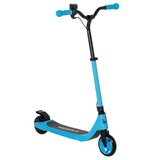 HOMCOM 120W Kids Electric Scooter with Battery Level Display & Rear Brake – Adjustable Height, Ages 6+, Blue
