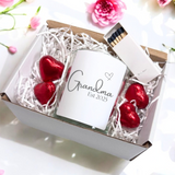 Aye Do Gifts Grandma Est. 2025 Linen Scented Candle Gift Set with Heart Chocolates & Matches