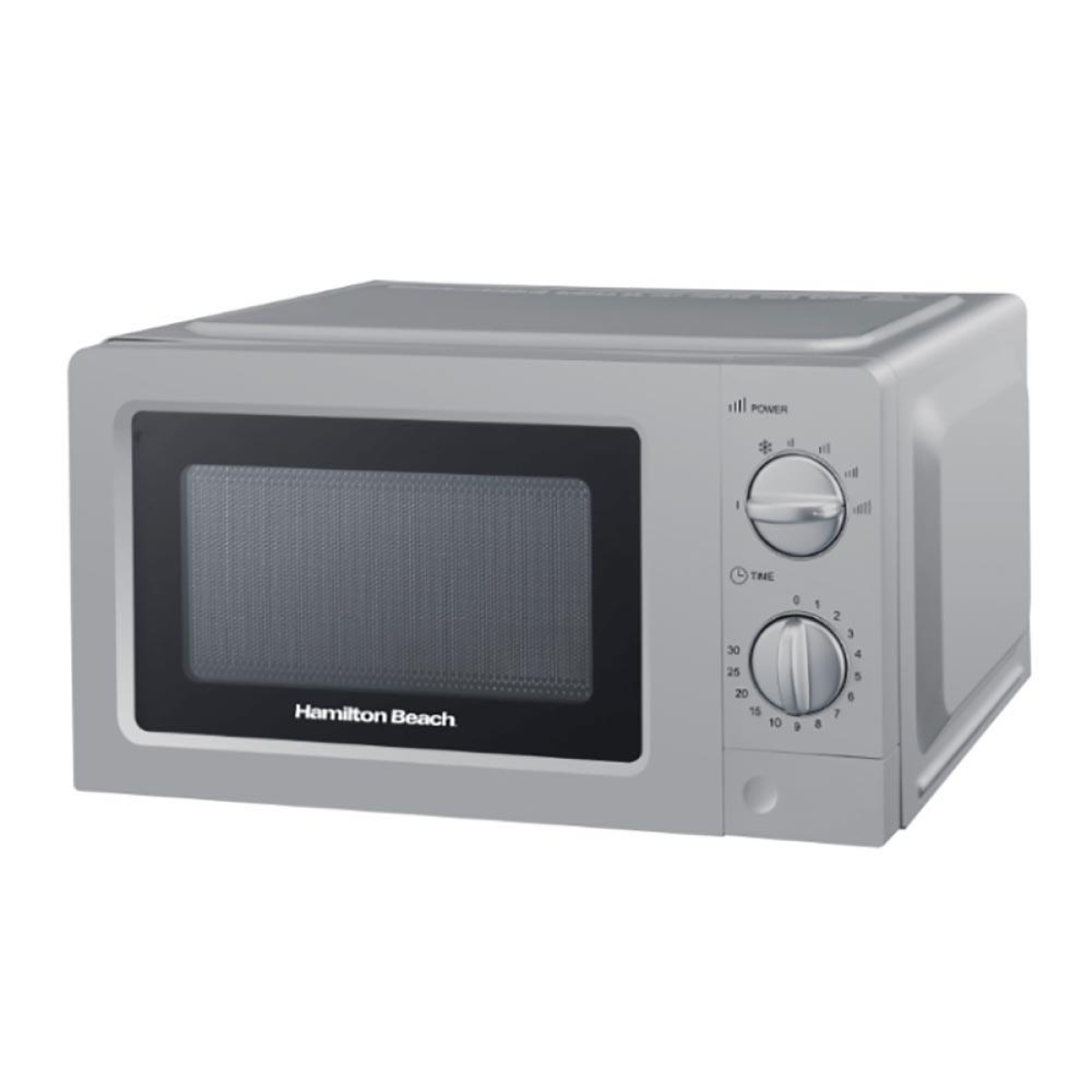 Hamilton Beach 700W 20L Manual Microwave with 6 Power Levels and Speed Defrost – Silver, HB70T20S
