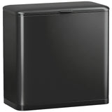 HOMCOM 8L Hanging Kitchen Bin with Lid and Removable Inner Bucket – Stainless Steel, Cabinet Door or Standing