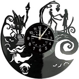 Christmas vinyl record wall clock