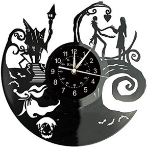 Christmas vinyl record wall clock