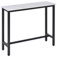White and black breakfast bar table