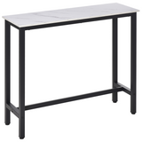 White and black breakfast bar table