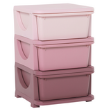 HOMCOM Kids Storage Unit with 3 Drawers – Vertical Dresser Tower for Bedroom and Playroom
