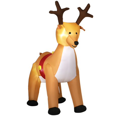 6ft inflatable Christmas reindeer with LED lights