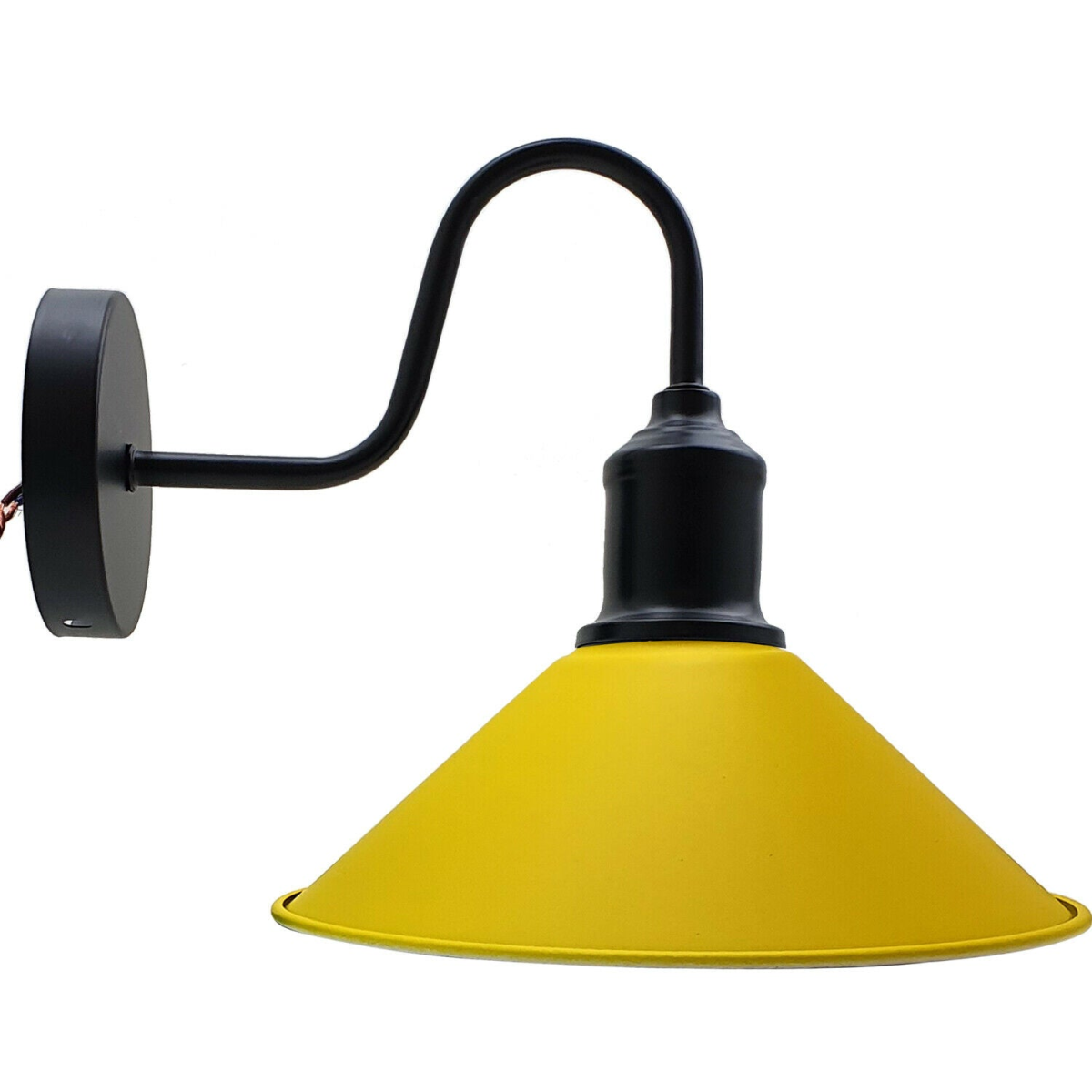 Retro Industrial Yellow Wall Sconce
