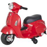Vespa Licensed Kids Ride-On Motorcycle, 6V Battery Powered with Headlight & Stabilising Wheels – Ages 18-36 Months