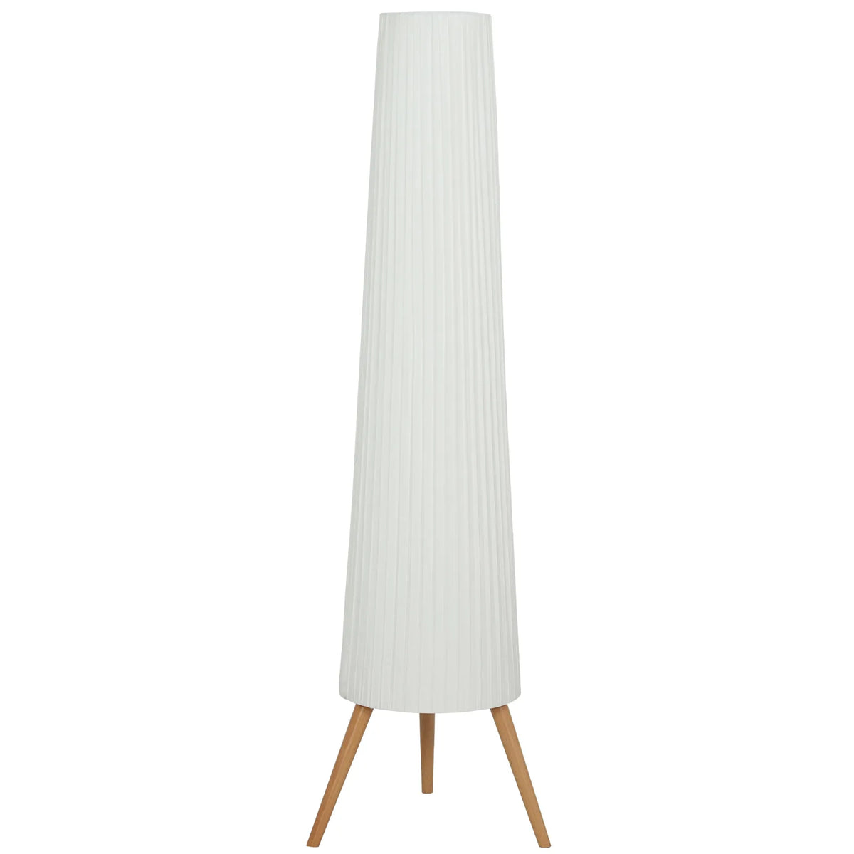 HOMCOM Dimmable Nordic Tripod Floor Lamp, 153cm – White
