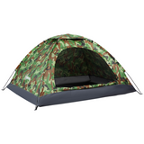 Outsunny 2 Person Dome Camping Tent with Mesh Windows & Storage Pocket – Hiking Tent, Multicoloured