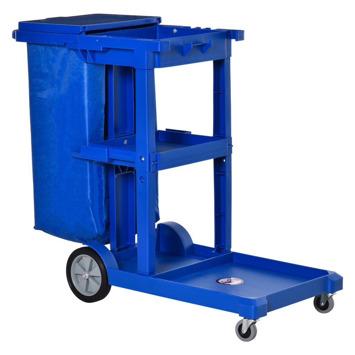 HOMCOM blue cleaning trolley