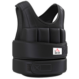 HOMCOM 10kg Adjustable Weight Vest with 38 Removable Weight Bags – Running & Gym Training Vest, Black