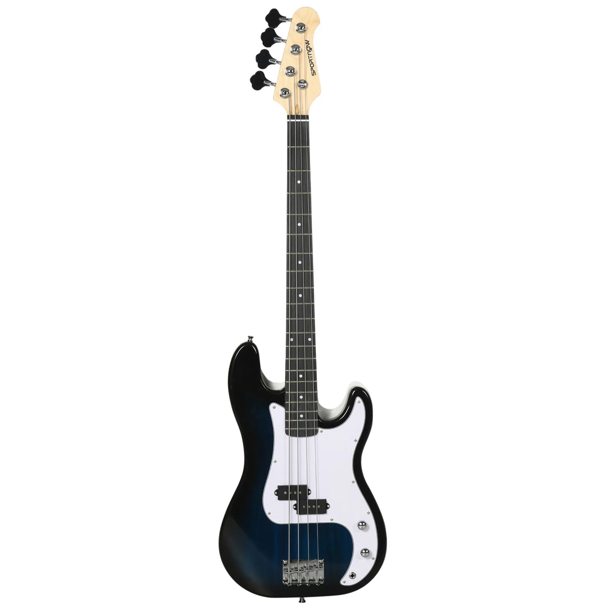 SPORTNOW 4 String Full Size Electric Bass Guitar Kit with 15W Amplifier, Carry Bag and Accessories – Beginner Bass